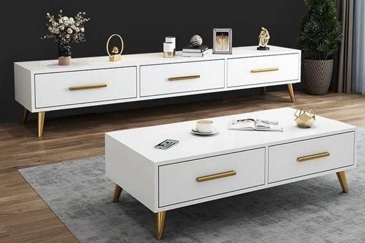 Modern TV & Coffee Table Set – SET-122
