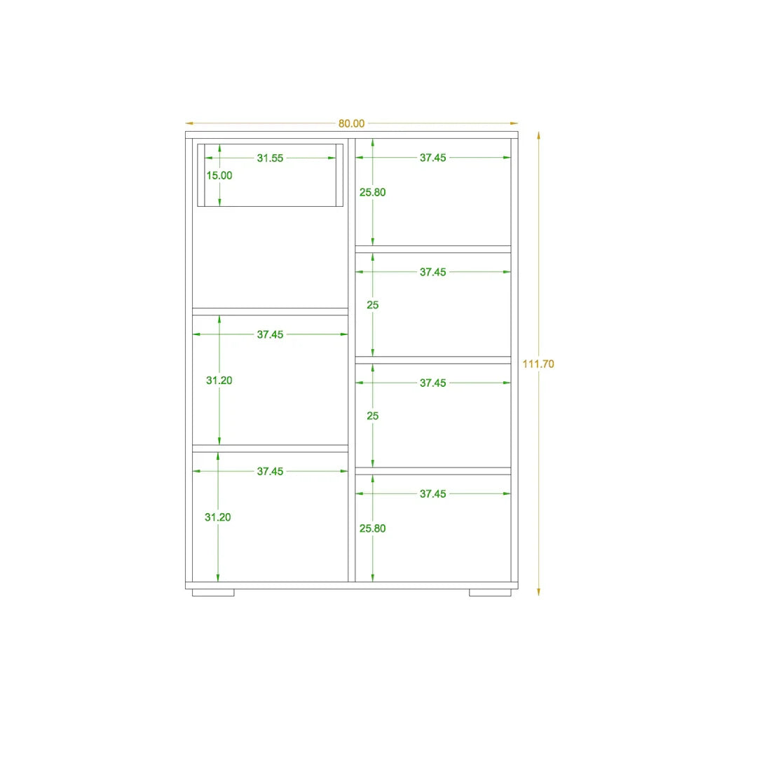 Shoe Cabinet 35 × 80 cm – SU106