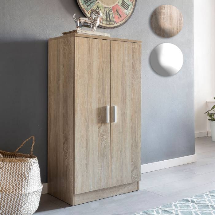 MDF Shoe Cabinet – Wood Color | SU23 | 80 × 40 × 100 cm