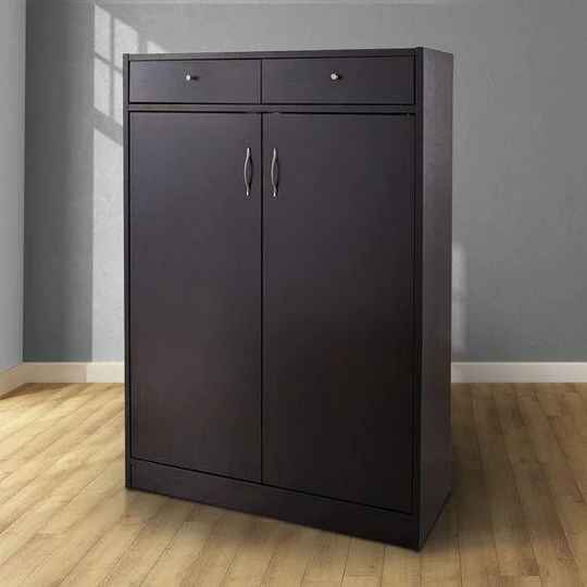 MDF Shoe Cabinet – Black Color | SU40 | 80 × 40 × 120 cm