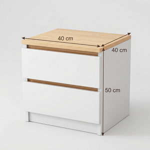 Nightstand co45 dimensions width 40 cm height 50 cm depth 40 cm