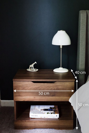 Nightstand co26 dimensions: width 50 cm, height 50 cm, depth 40 cm