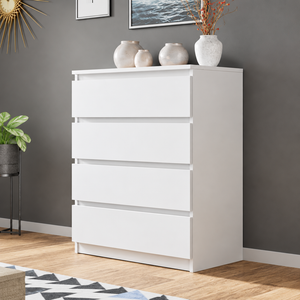 DR44 enhanced original photo of white four-drawer chest