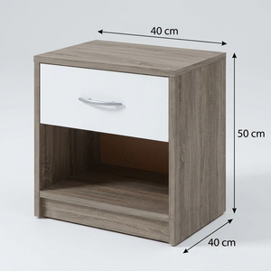 Nightstand co47 dimensions width 40 cm height 50 cm depth 40 cm