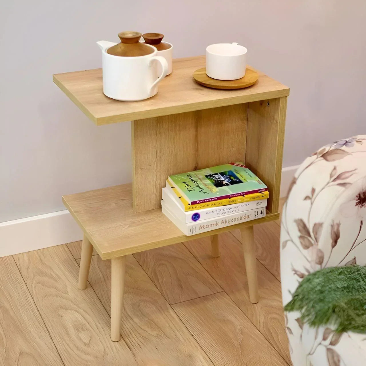 Wooden Coffee Table – 40 × 40 × 50 cm | CT19