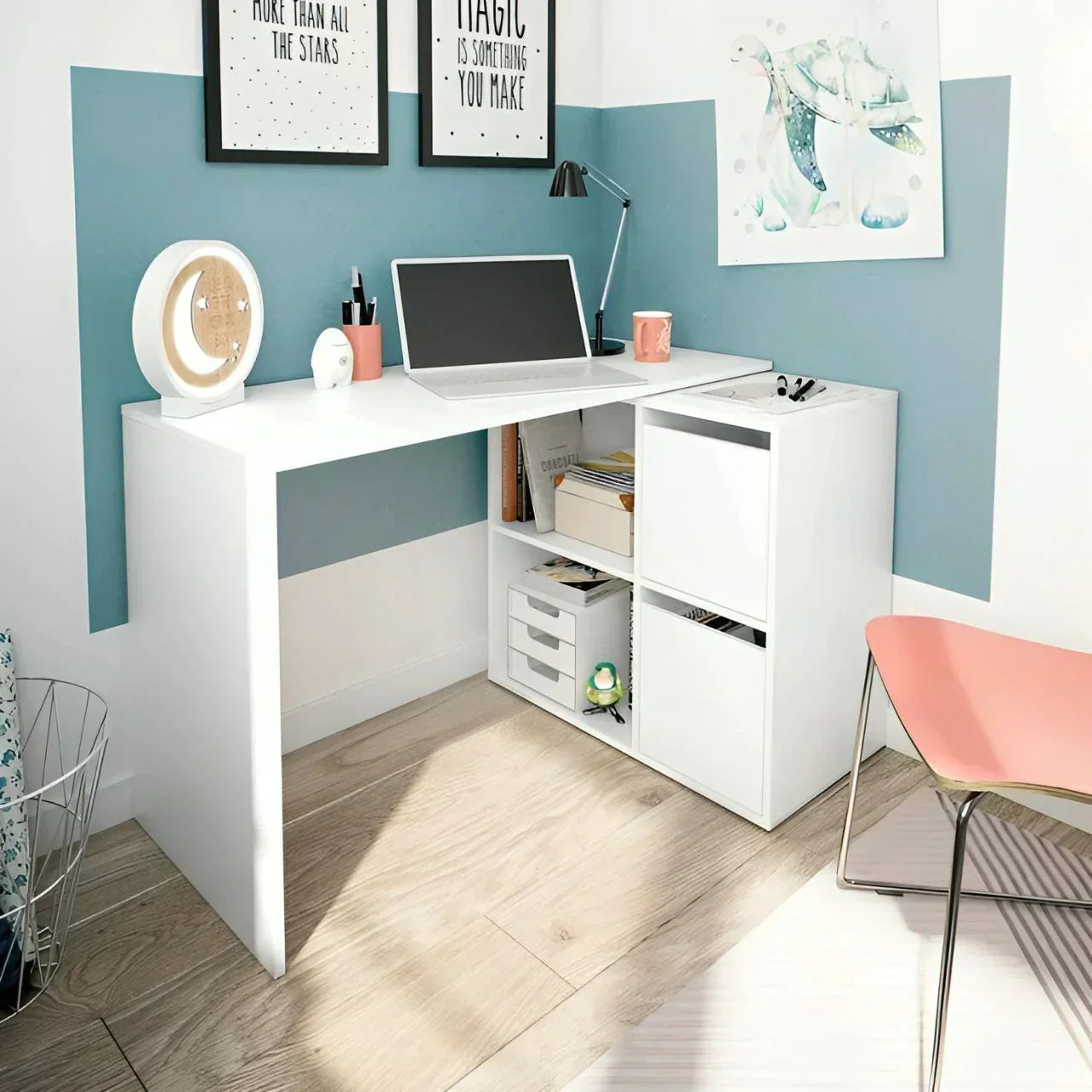 White Desk – 100 × 50 × 80 cm | DE10