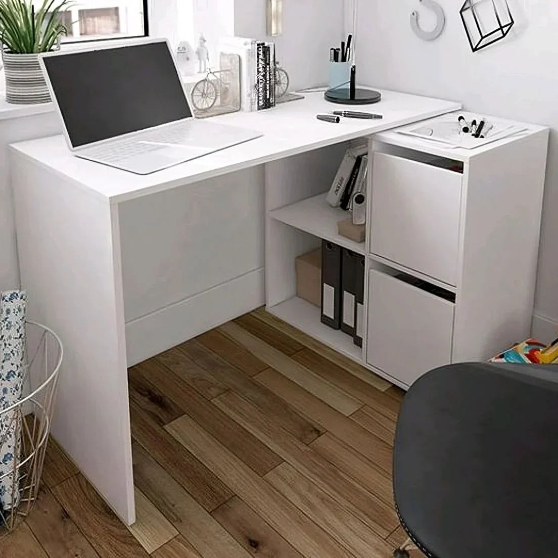 White Desk – 100 × 50 × 80 cm | DE10