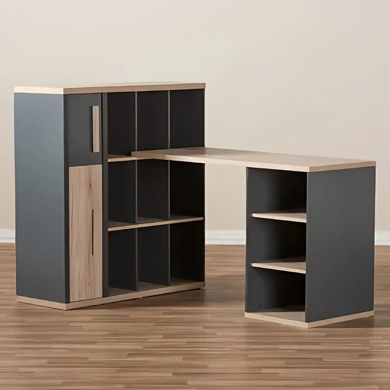 Industrial L-Shaped Executive Desk – 120 × 100 × 75 cm | DE36