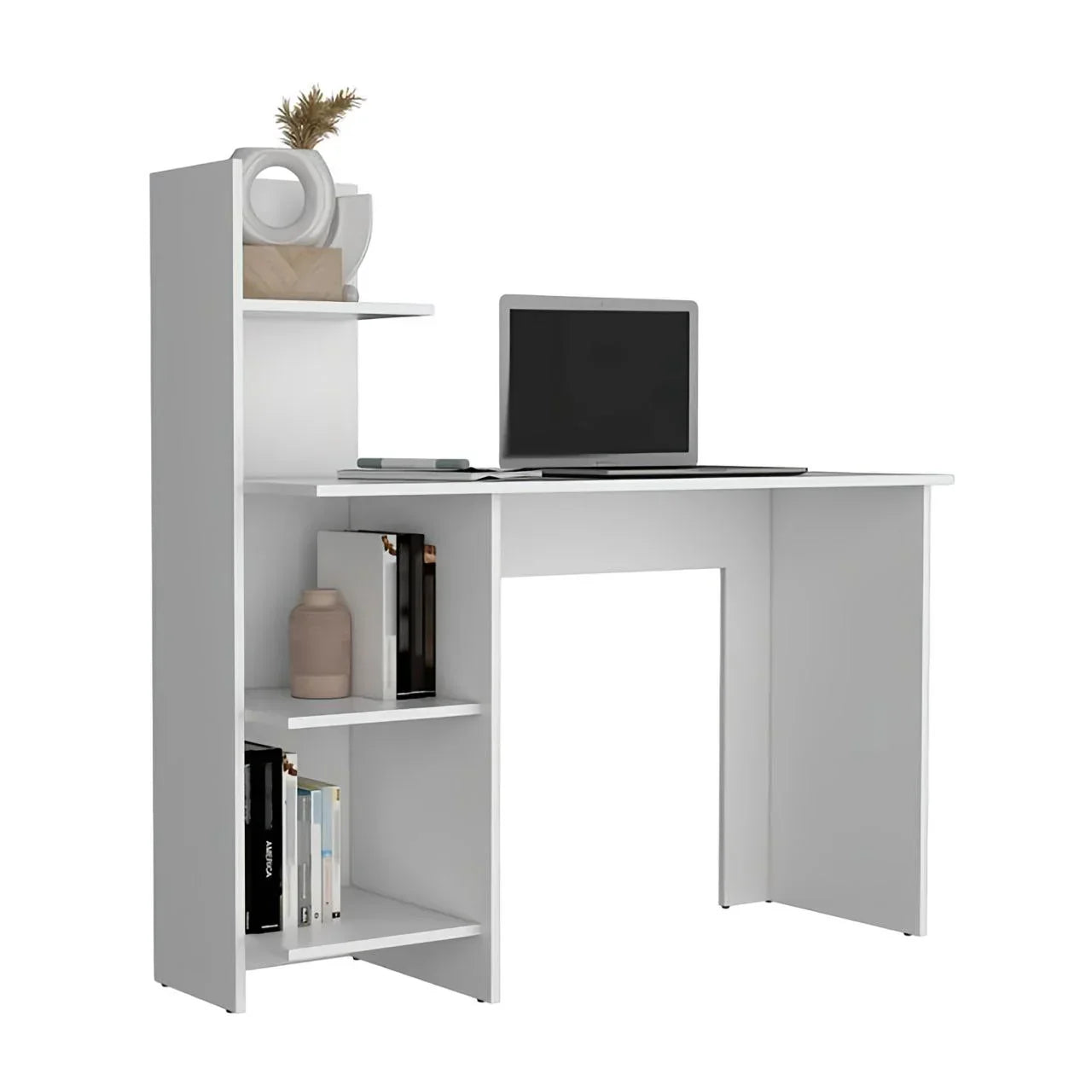 White Modern Workstation Desk – 120 × 50 × 75 cm | DE31