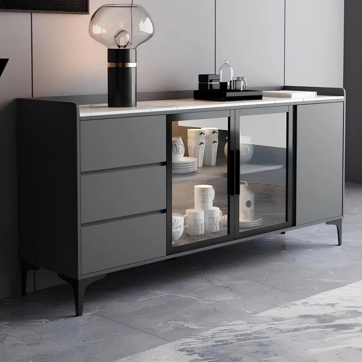 Buffet | Black | 180 × 40 × 90 cm | BT30