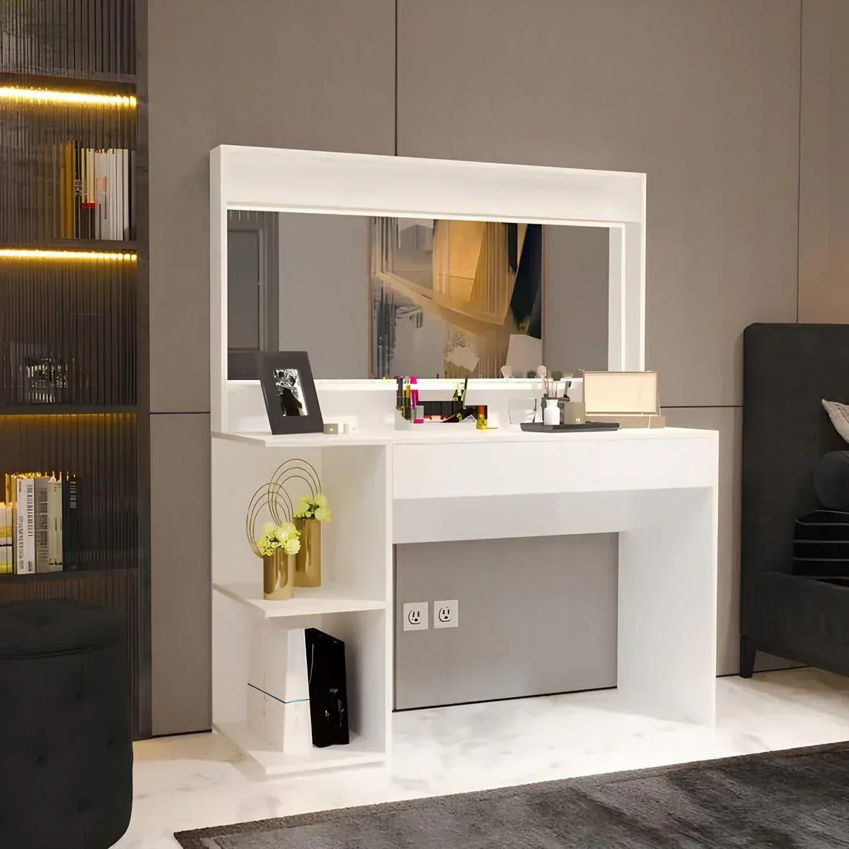 Dressing Table | White | 120 x 130 x 40 cm | DT17