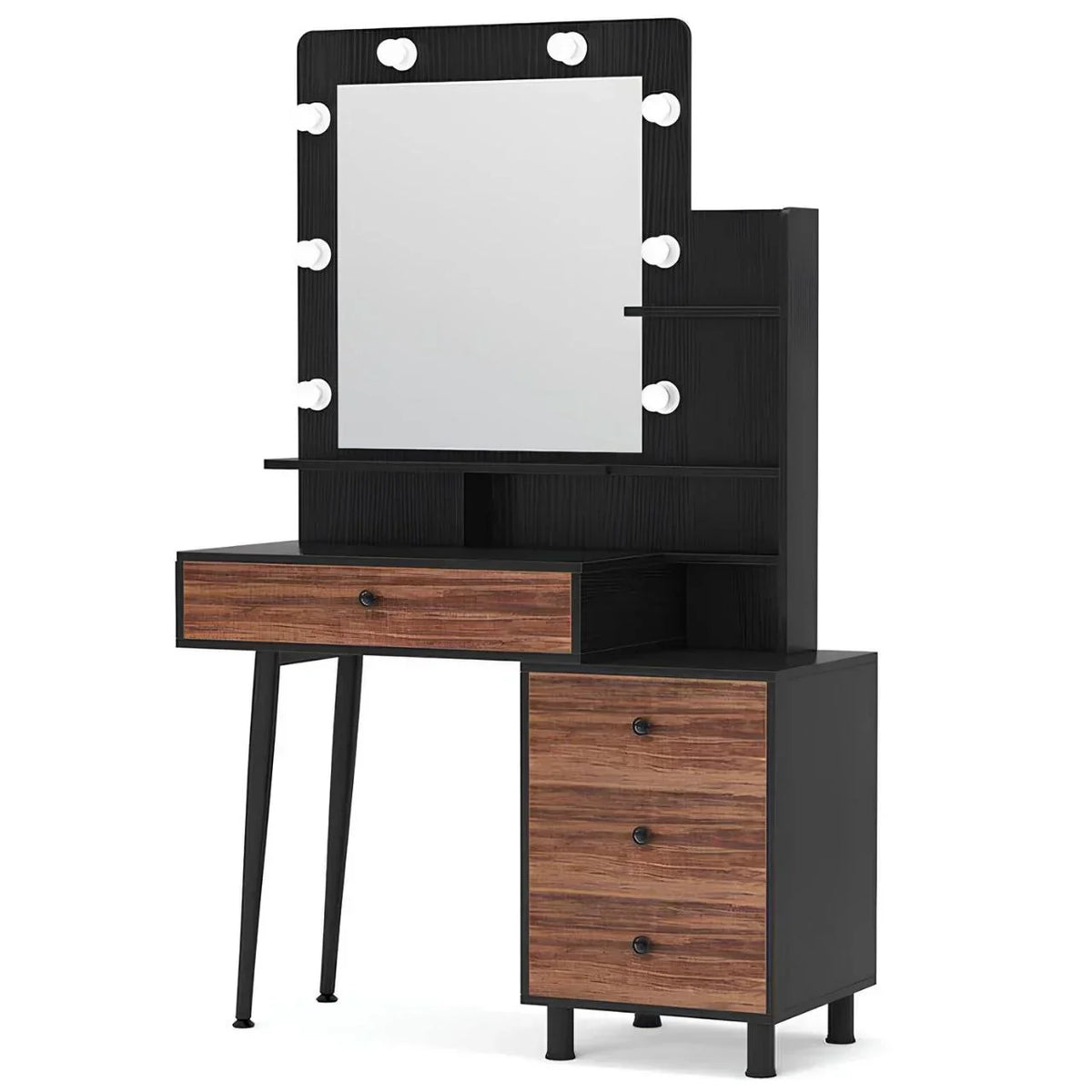 Dressing Table | Black & Brown | 100 x 160 x 40 cm | DT10