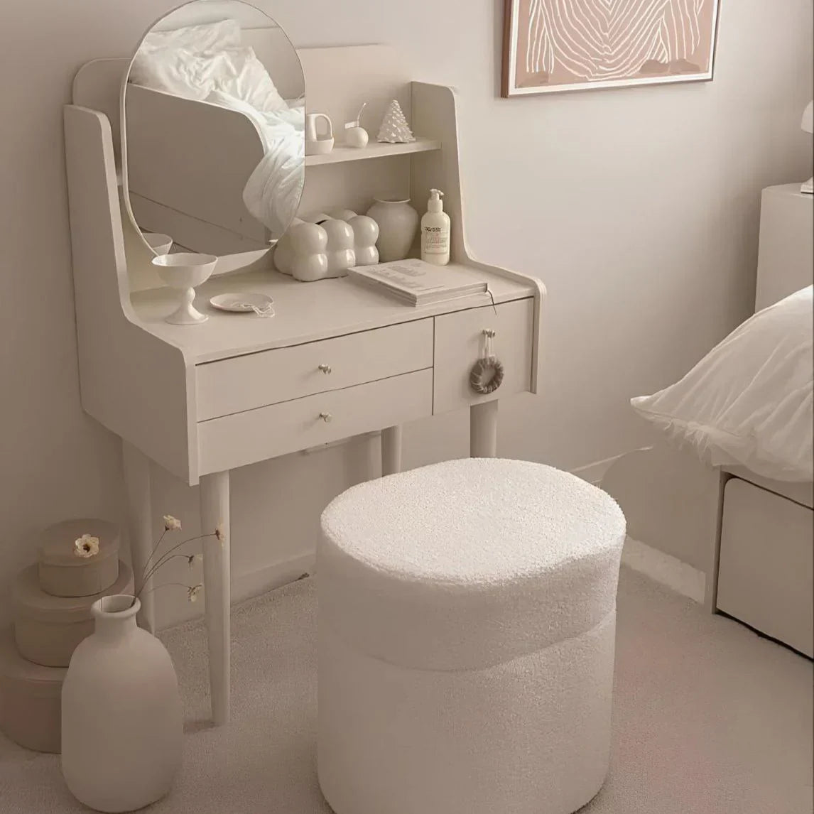 Dressing Table | White | 120 x 100 x 40 cm | DT35