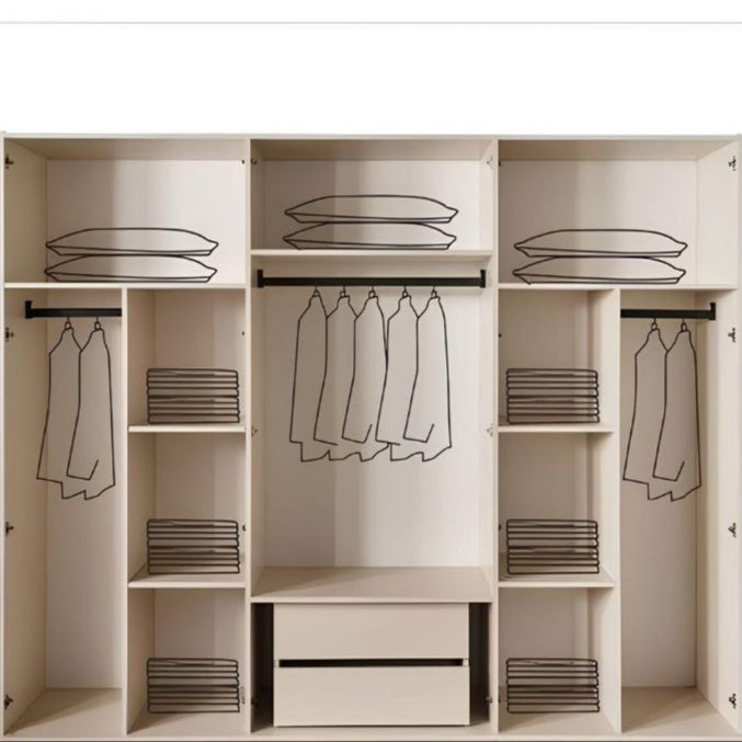 Wardrobe | White | 240 × 50 × 220 cm | WD55