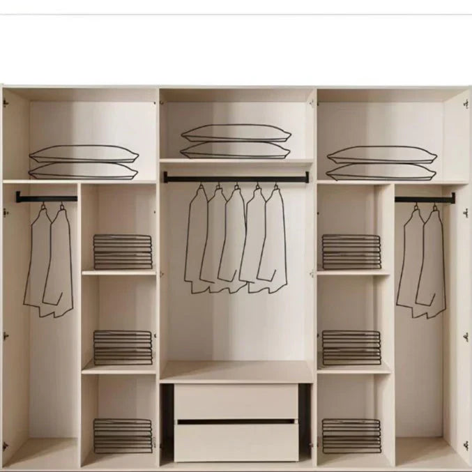 Wardrobe | Beige | 220 × 50 × 240 cm | WD54