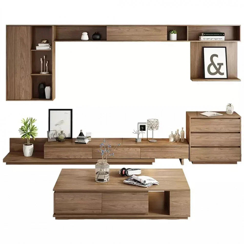 Wood Living Room Set – 300 × 40 × 40 cm | SET35