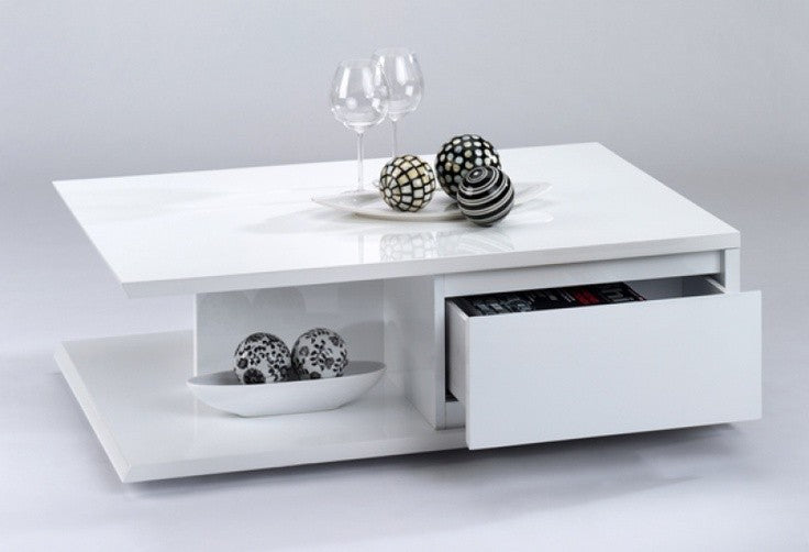 Rectangular Table TA11 | White | 100 × 50 × 40 cm – MDF