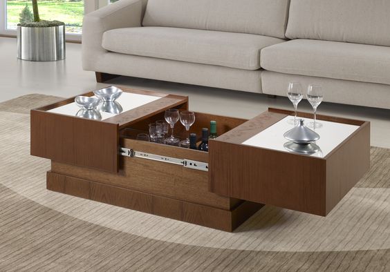 Rectangular Table TA2 | Brown | 100 × 50 × 40 cm – MDF