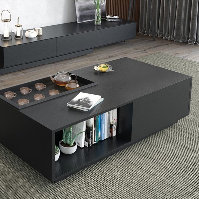 Rectangular Table TA20 | Black | 120 × 50 × 40 cm – MDF