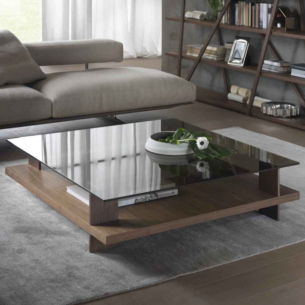 Square Table TA40 | Wood | 90 × 90 × 40 cm – MDF
