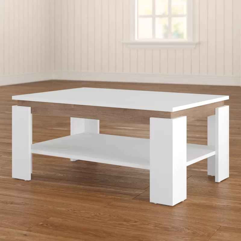 Rectangular Table TA41 | White | 100 × 50 × 40 cm – MDF