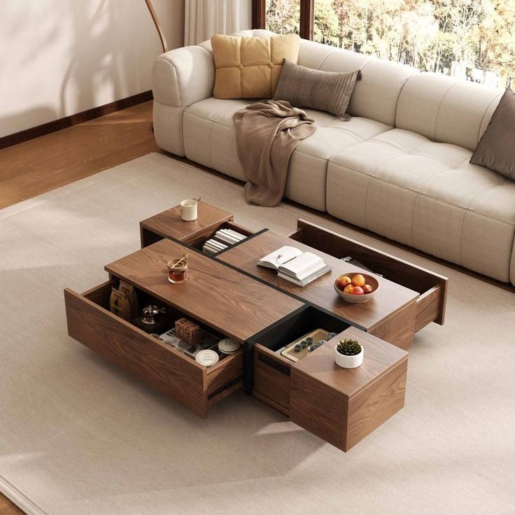 Rectangular Table TA69 | Brown | 120 × 70 × 40 cm – MDF