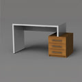 Modern Practical Office Desk – 120 × 50 cm | DE59