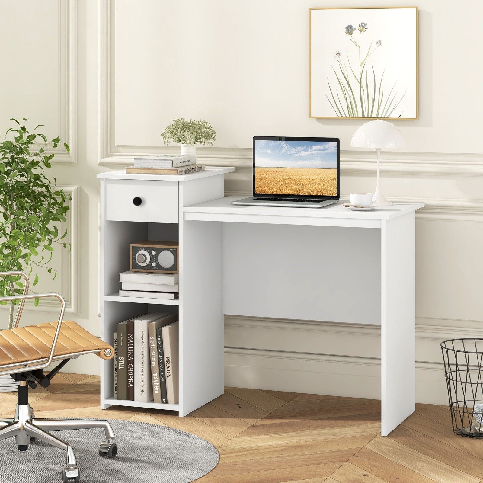 Modern Compact Executive Desk – 110 × 44 cm | DE52