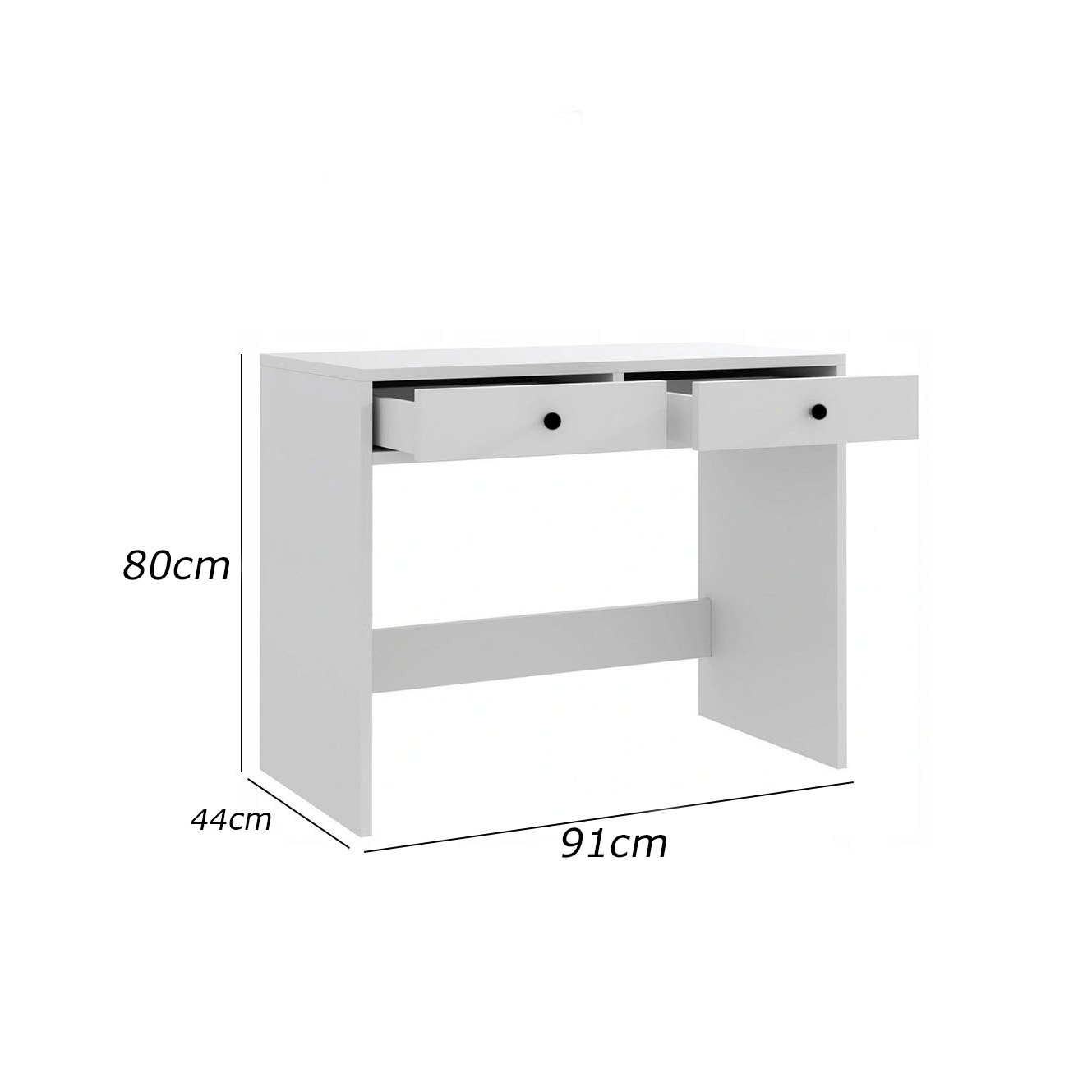 Modern Compact Executive Desk – 91 × 44 cm | DE58