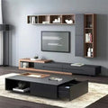 Black & Wood Living Room Set – 240 × 40 × 40 cm | SET19