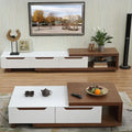 White & Brown Living Room Set – 190 × 40 × 40 cm | SET20