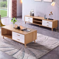 White & Wood Living Room Set – 180 × 40 × 40 cm | SET7