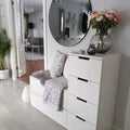 MDF Shoe Cabinet – White Color | SU34 | 120 × 40 × 80 cm