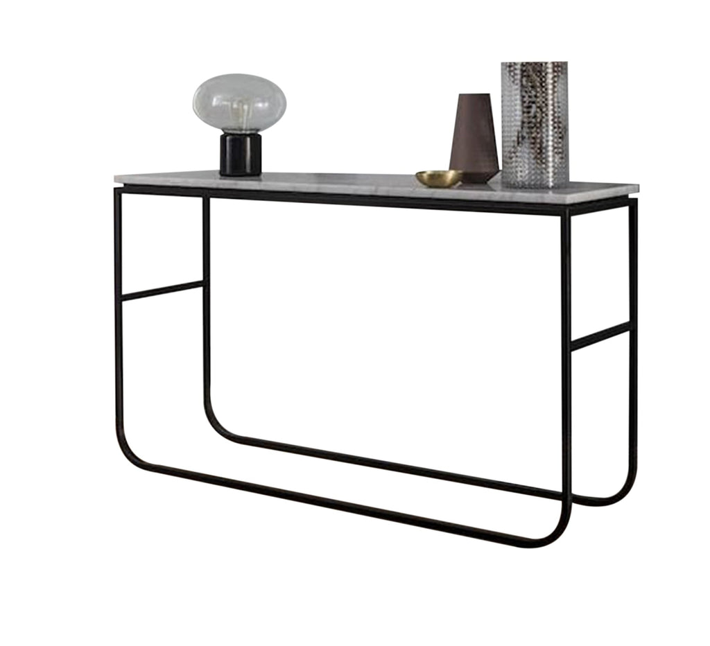 كونسول مودرن KT115 أسود 120×40×90 سم – فولاذ × رخام