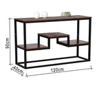 كونسول مودرن KT101 أسود 120×40×90 سم – استيل × رخام