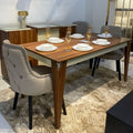 غرفة سفرة مودرن SF108 بني × أبيض 160×90 سم – خشب MDF