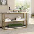كونسول مودرن KT105 ذهبي 120×40×90 سم – فولاذ × MDF