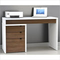 White & Brown Modern Desk – 120 × 40 × 75 cm | DE26