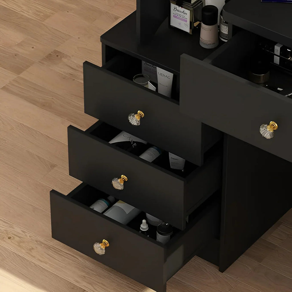 Dressing Table | Black & Gold | 140 x 90 x 40 | DT49