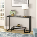 كونسول مودرن KT106 أسود 100×30×90 سم – معدن × زجاج