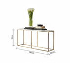 كونسول مودرن KT113 ذهبي 120×35×180 سم – استيل × MDF