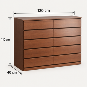 DR48 dimensions: width 120 cm, height 110 cm, depth 40 cm
