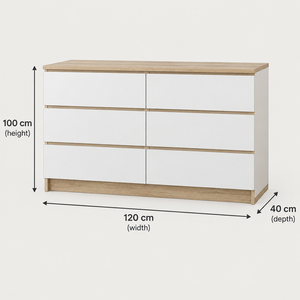DR41 dimensions: width 120 cm, height 100 cm, depth 40 cm
