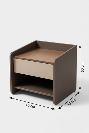 Nightstand co36 dimensions: width 40 cm, depth 40 cm, height 50 cm