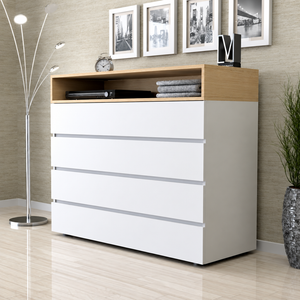 DR43 enhanced original photo of white four-drawer unit