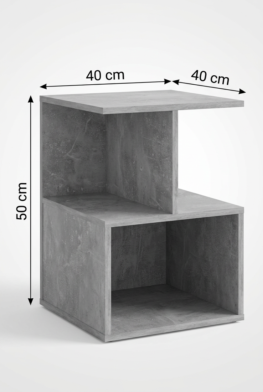 Nightstand co33 dimensions: width 40 cm, height 50 cm, depth 40 cm