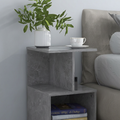 Grey nightstand co33 with open storage