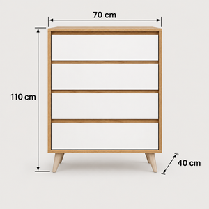 DR46 dimensions: width 70 cm, height 110 cm, depth 40 cm