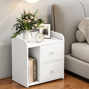 DR45 enhanced original photo of two-drawer bedside unit