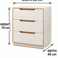 DR34 width 60 cm, height 70 cm, depth 40 cm